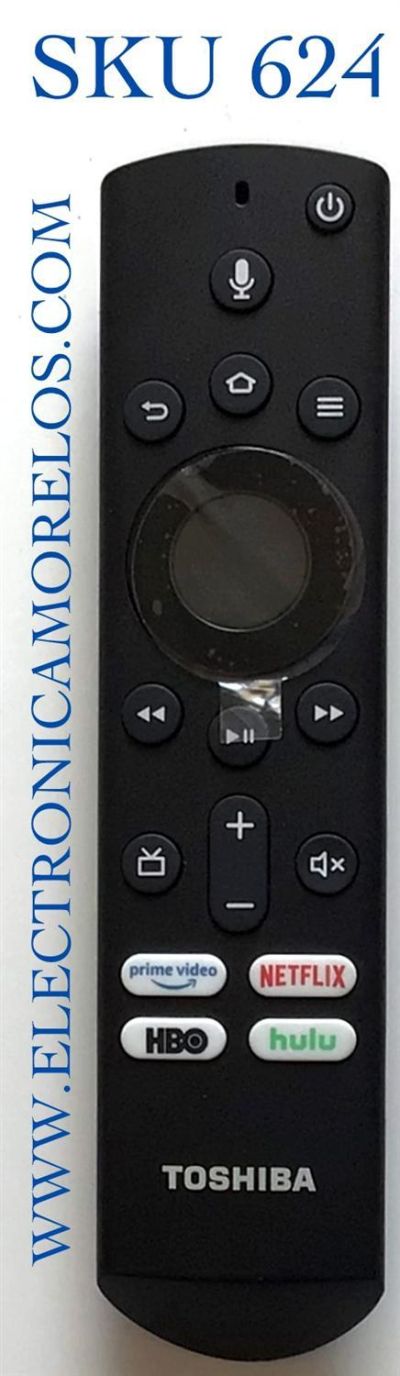 CONTROL REMOTO ORIGINAL PARA TV TOSHIBA SMART TV / CON COMANDO DE VOZ / NUMERO DE PARTE CT-RC1US-19 / PUWJSHT-YKF439 / G2P0V401015399JV / MODELOS 50LF621U19 / 55LF621U19 / 55LF621U19 / 50LED2160P / 49LF421U19 / TF-50A810U19